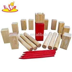 wholesale cheap outdoor wooden kubb yard game for throwing W01D010