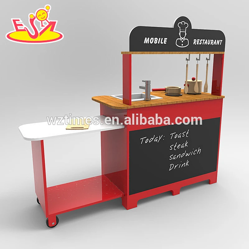2018 New design kid wooden play kitchen toy multifunctional wooden play kitchen toy children wooden play kitchen toy W10C248