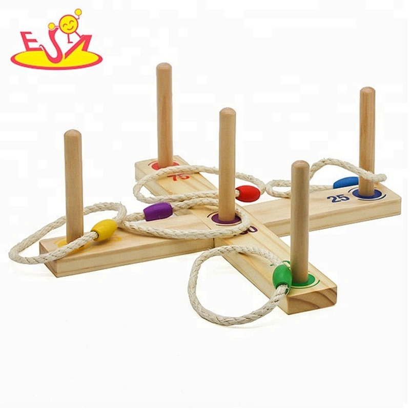 High quality children educational wooden toss game for yard W01D001
