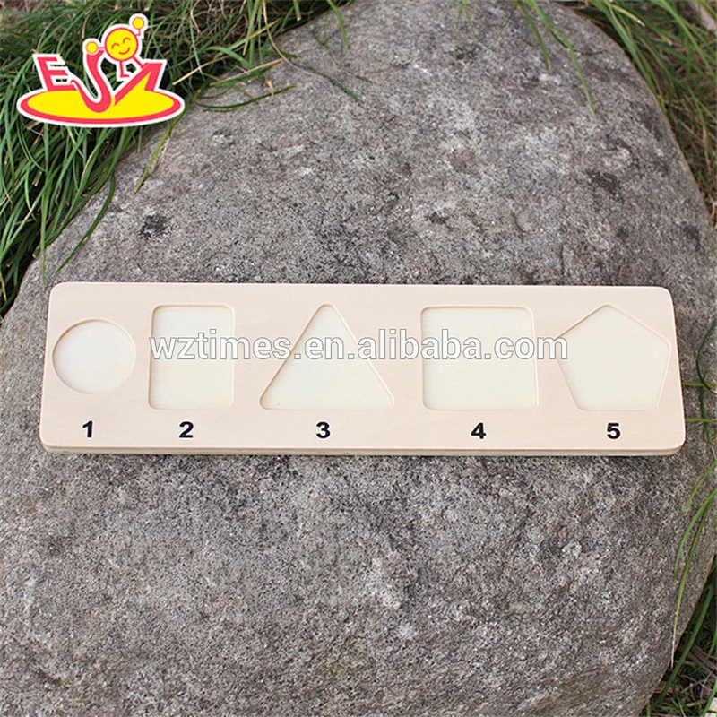 New design mini wooden geometry shape block toy for kids W14A160