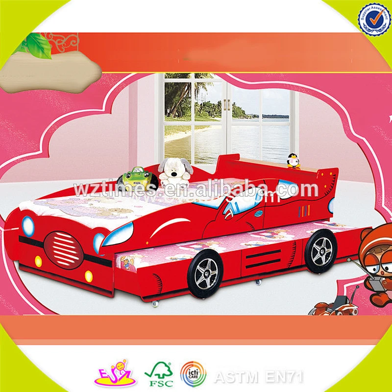 Wholesale high quality wooden car bed household durable car bed for kids W08A086