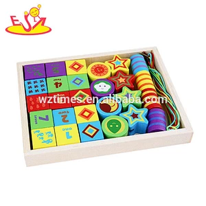 New hottest educational kids wooden spinning top toy in natural wood W01B078