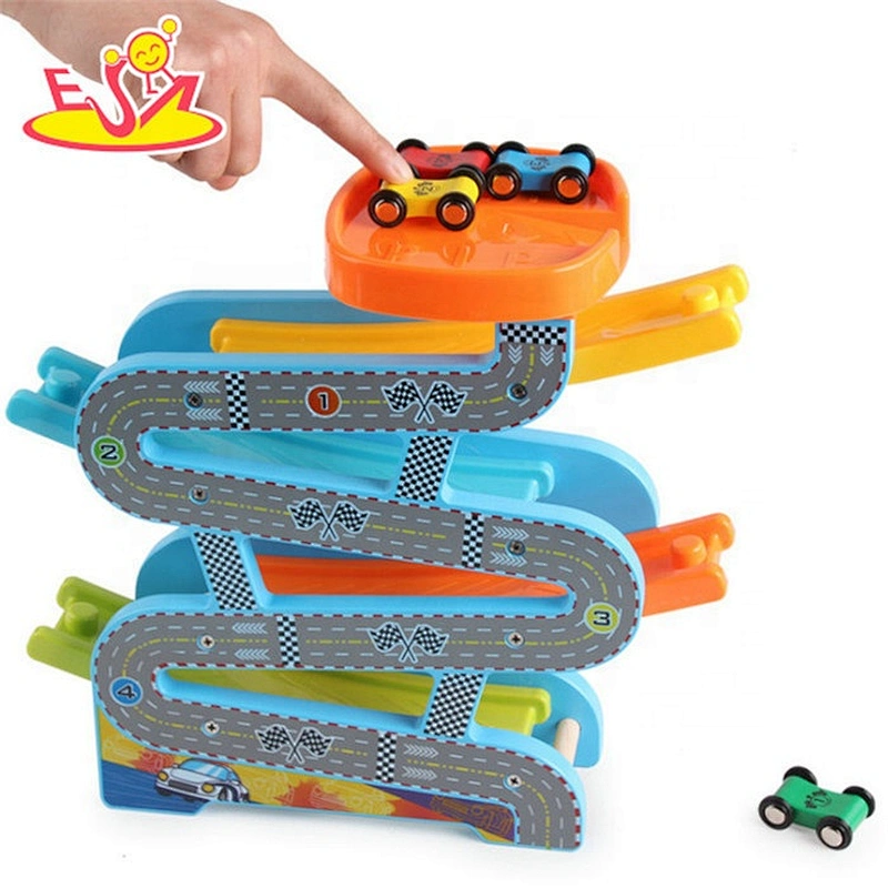2019 New arrival educational wooden race track toy for kids W04E073