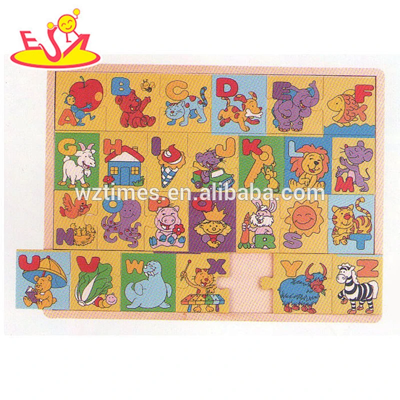 wholesale baby wooden cartoon puzzle educational kids wooden cartoon puzzle children wooden cartoon puzzle W14C221