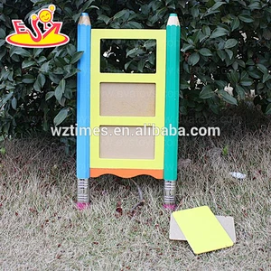 Wholesale home decoration pencil style wooden 3 layer photo frame for family W09A035