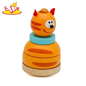 New arrival educational wooden stacking blocks for toddlers W13D067