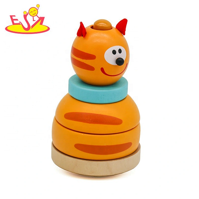 New arrival educational wooden stacking blocks for toddlers W13D067