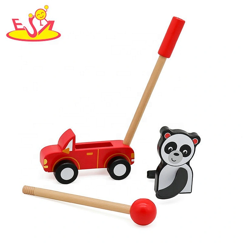New hottest educational wooden walker push toy for toddlers W05A026