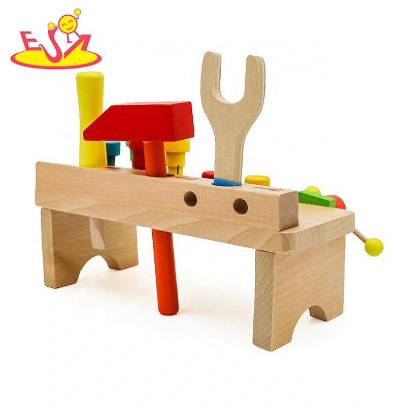 New hottest pretend carpenter wooden toy tool bench for children W03D111
