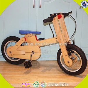 Wholesale top sale wooden bike toy for kids new fashion wooden bike toy great useful wooden bike toy W16C115