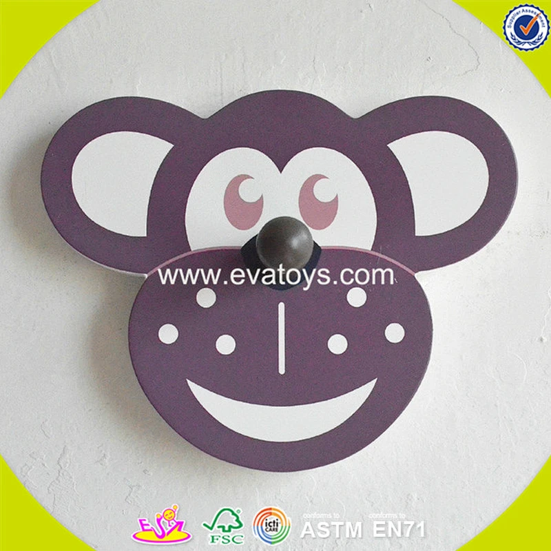 wholesale household kids wooden small coat hooks children wooden small coat hooks W09B067