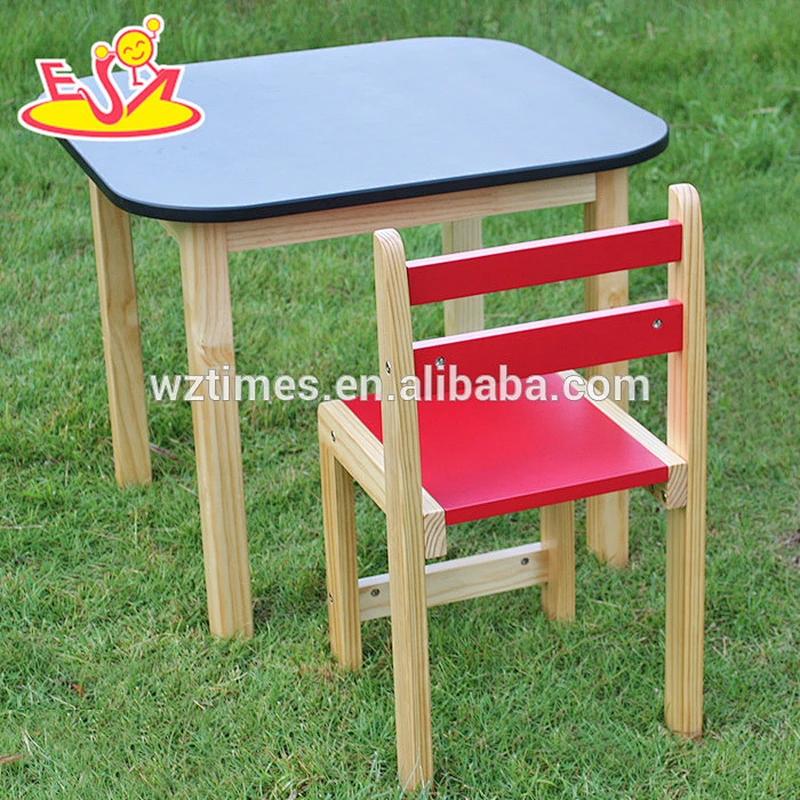 2018 New design wooden kids desk and chair high quality wooden kids desk and chair best wooden kids desk and chair W08G180