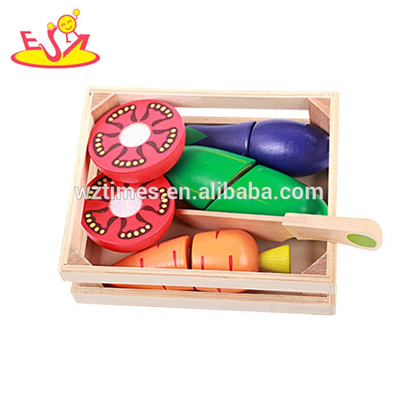 2018 high quality kids wooden fruit set toy DIY wooden fruit set toy role play wooden fruit set toy W10B165