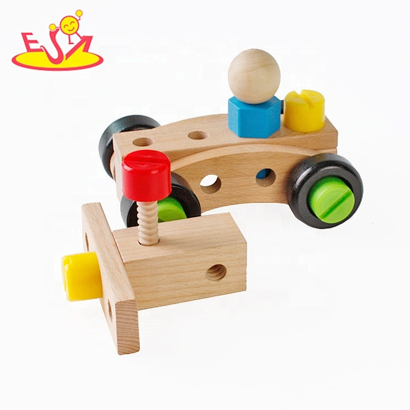 top sale montessori DIY nut combination wooden screw toy for kids W03C012
