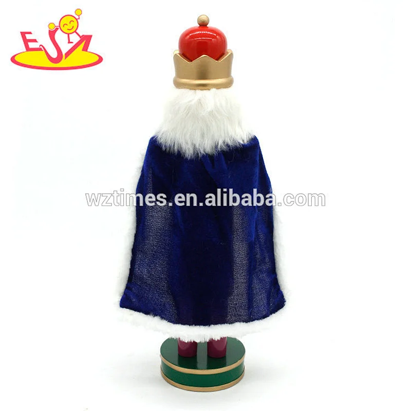 2018 wholesale mini king model doll toy wooden cheap nutcrackers for kids play W02A288