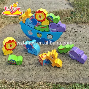 2018 Neues Design Holzwaage Spielzeug für Kinder Lustige Holzwaage Spielzeug für Kleinkinder pädagogische Holzwaage Spielzeug W11F047