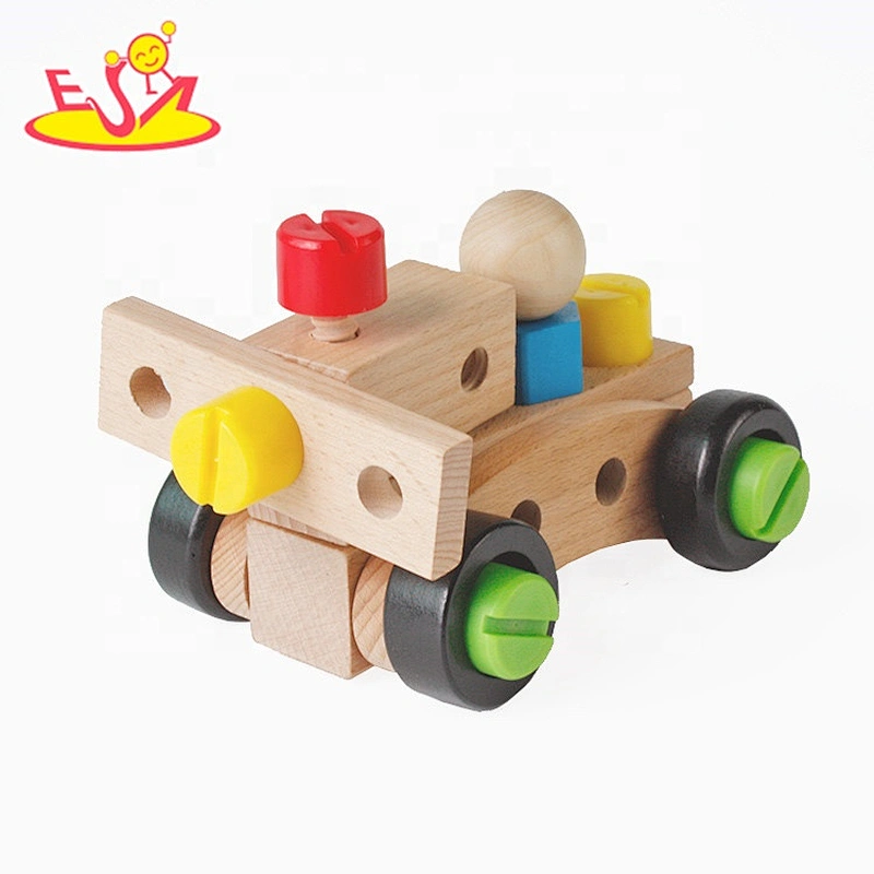 top sale montessori DIY nut combination wooden screw toy for kids W03C012