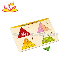 Wholesale new product animals wooden baby jigsaw cheap baby wooden baby jigsaw toy W14A104
