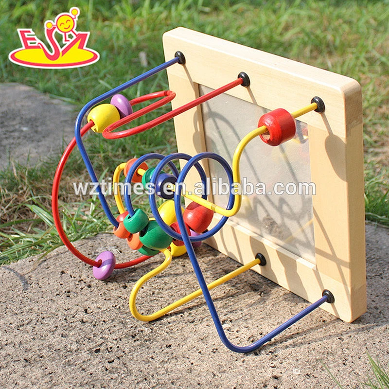 2018 wholesale baby wooden bead maze toy popular kids wooden bead maze toy fashion children wooden bead maze toy W11B129
