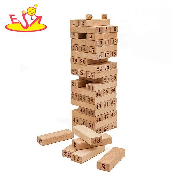 Top sale educational wooden stacking blocks for toddlers W13D213