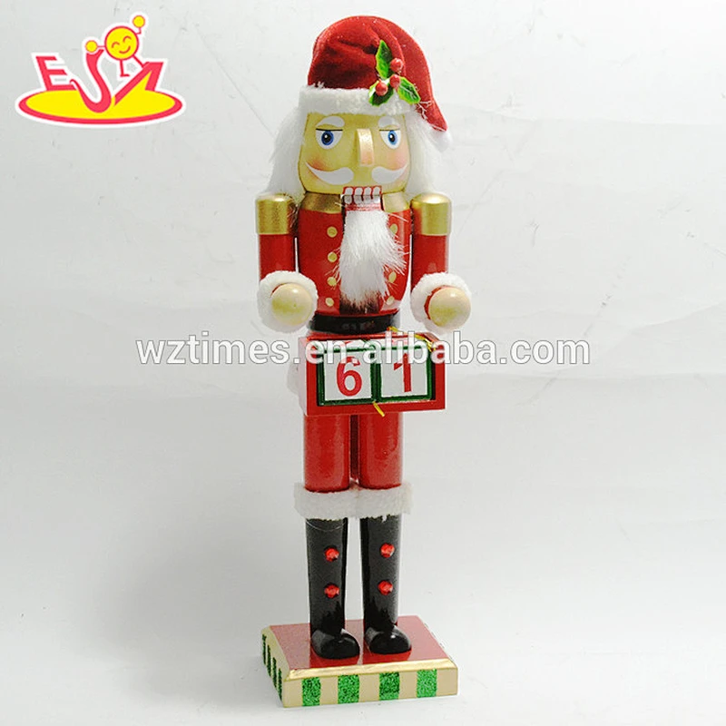 Wholesale promotional wooden kids soldier nutcracker toy as christmas gift W02A196