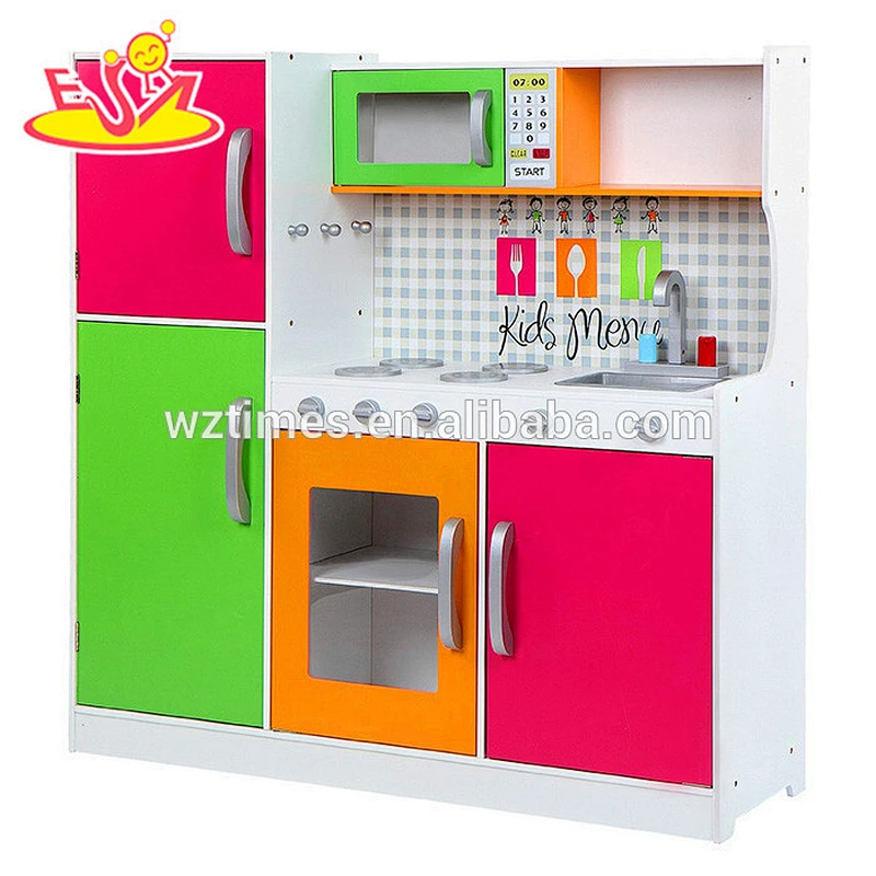 2018 wholesale baby wooden play kitchen set new design kids wooden play kitchen set children wooden play kitchen set W10C204
