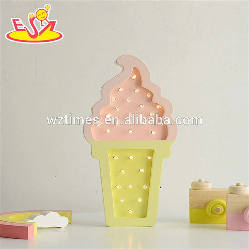 Wholesale wonderful battery powered wooden baby rainbow led lights as holiday decoration W09D028