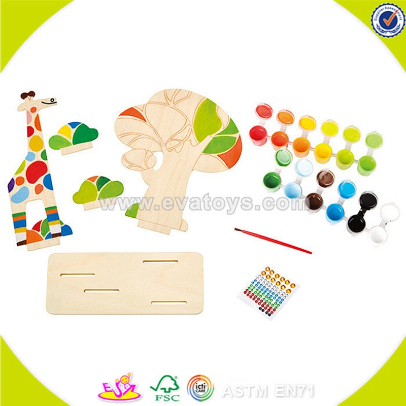 wholesale baby wooden painting toy fashion kids wooden painting toy most popular children wooden painting toy W03A072