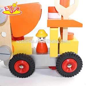 2018 New design wooden vehicle toy children wooden vehicle toy mini wooden vehicle toy W03C023