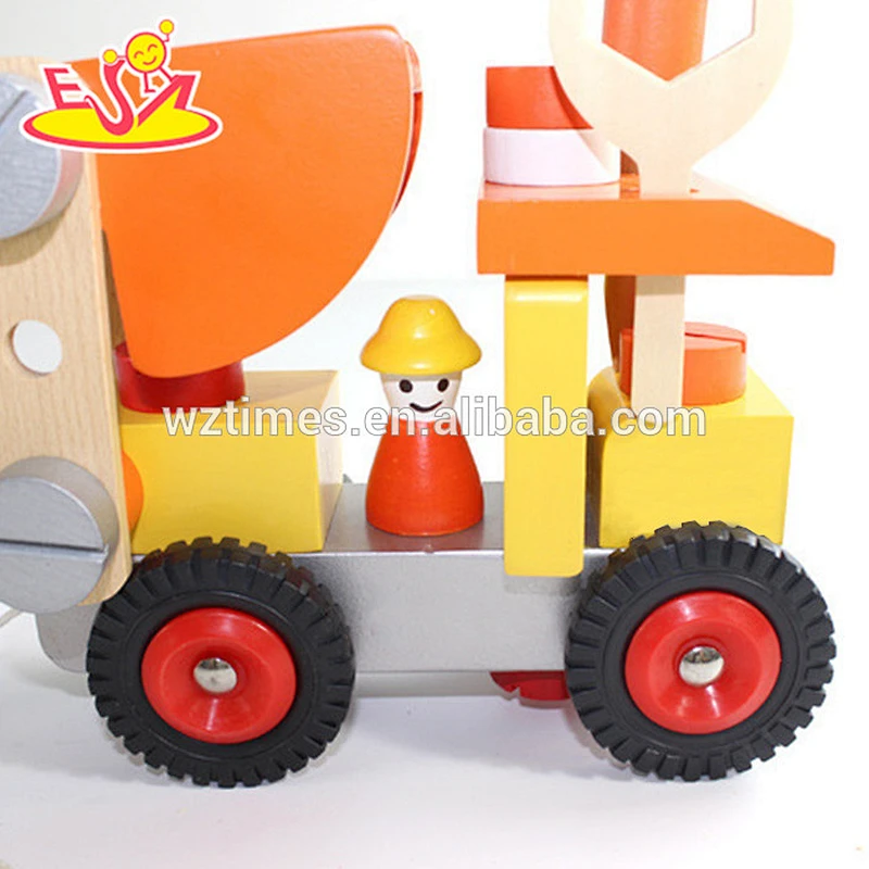 2018 New design wooden vehicle toy children wooden vehicle toy mini wooden vehicle toy W03C023