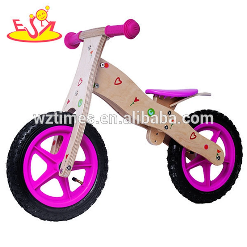 Wholesale most popular wooden indoor balance bike for kids quickly learn to ride W16C093