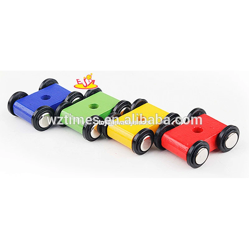 Neueste Craze Spiele aus Holz Mini-Rennwagen Spur Spielzeug für Kinder W04E054