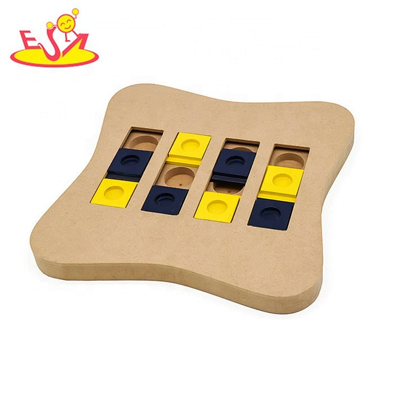 Customize interactive wooden dog puzzle feeder for wholesale W06F115