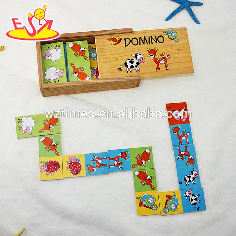 New and popular children wooden domino gift W15A062