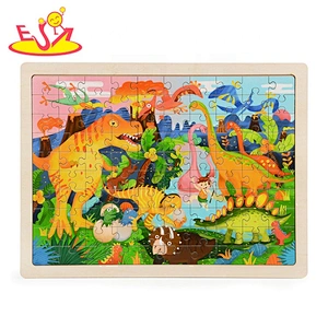Customize kids cartoon wooden elephant puzzles for little hands W14C263