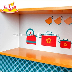 2018 wholesale baby wooden funny kitchen set cheap kids wooden funny kitchen set best sale wooden funny kitchen set W10C205