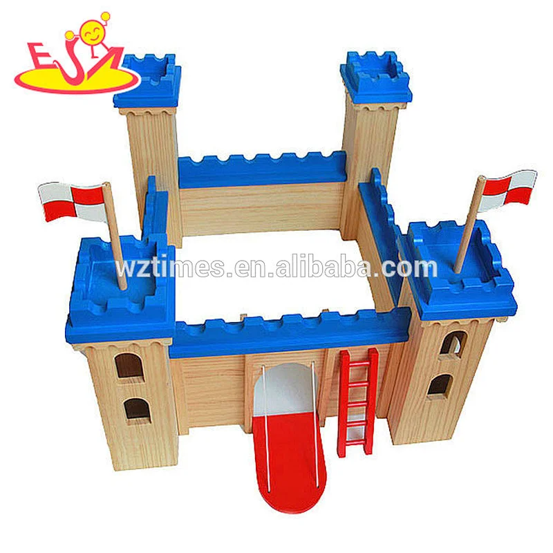 Hölzerner montierendes Schlossspielzeug für Kinder W06A257