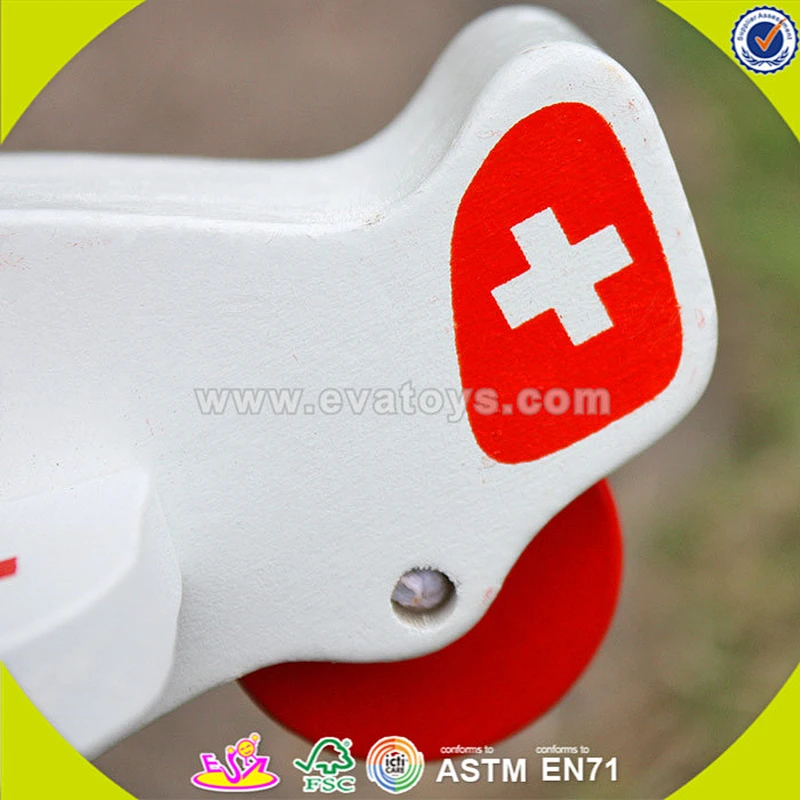 wholesale cartoon wooden plane shape car toy for children W04A143