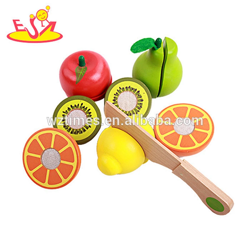 2018 Großhandel Baby Holz Obst Set Spielzeug Top Mode Kinder Holz Obst Set Spielzeug beliebten Holz Obst Set Spielzeug W10B164