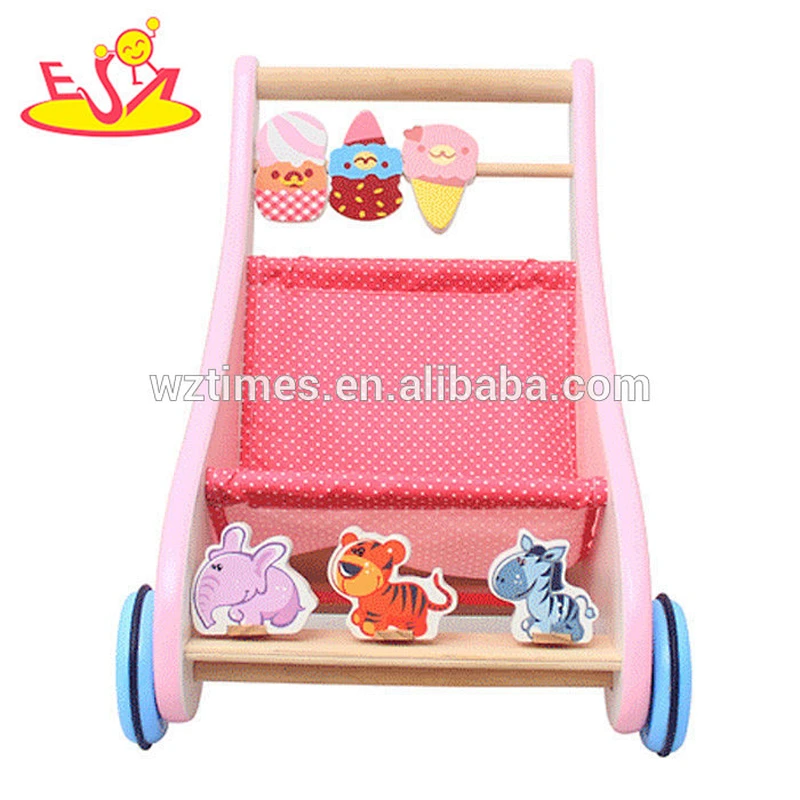 wholesale wooden new model baby walker cheap wooden new model baby walker W16E024A