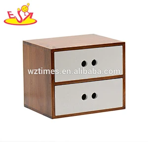 Wholesale delicate bedside drawers wooden storage drawers used for storing items W08C253