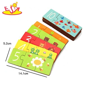 2019 Best quality early learning wooden math toys for baby W12E029