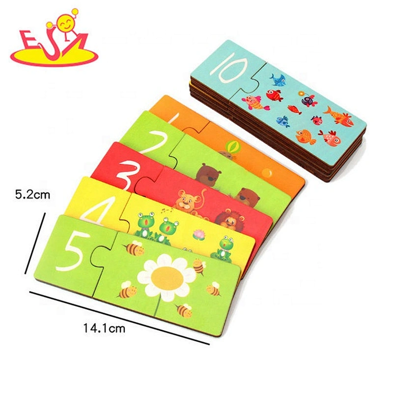 2019 Best quality early learning wooden math toys for baby W12E029