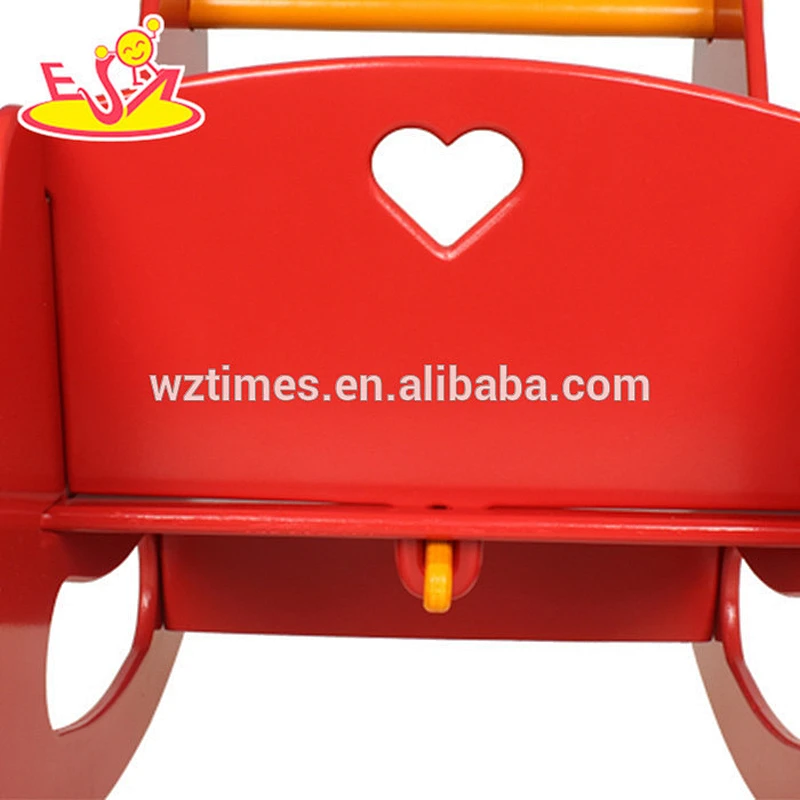 2018 wholesale high quality environmental wooden rocking horse W16D082A