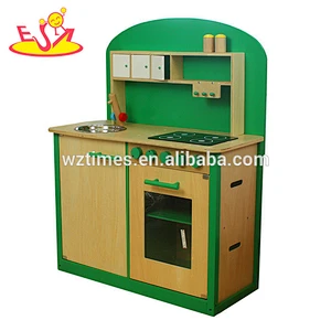 wholesale role play wooden play kitchen set for kids W10C066