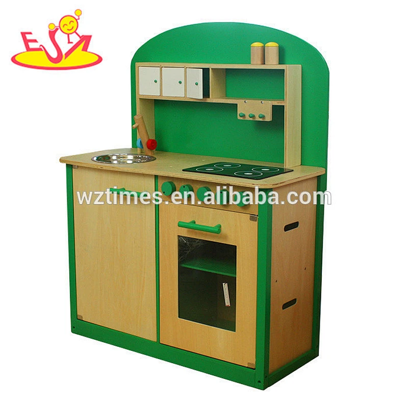wholesale role play wooden play kitchen set for kids W10C066