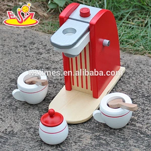 2018 New design wooden coffee machine toy kid wooden coffee machine toy lovely wooden coffee machine toy W10D136