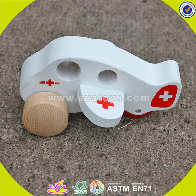 wholesale cartoon wooden plane shape car toy for children W04A143