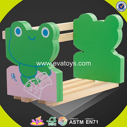 wholesale fashion children wooden frog bookends popular wooden frog bookends W08D064C