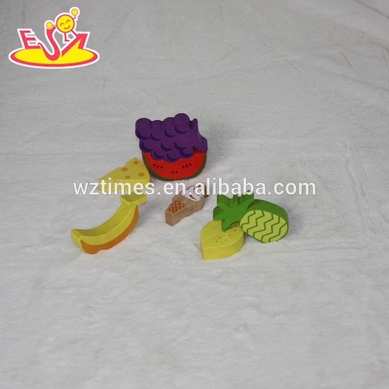 wholesale educational fruit shape wooden blocks for babies W14A157